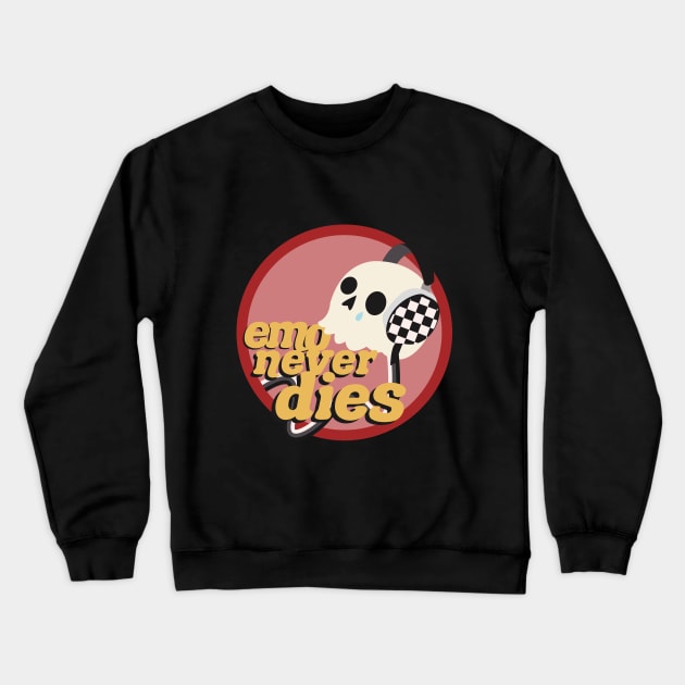 Emo never dies Crewneck Sweatshirt by rachelaranha